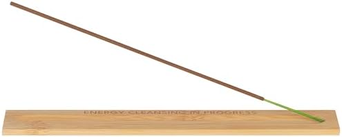 Premium Sage Incense Sticks with Energy Cleansing Holder - Charcoal Free for Safe Burn - 30 Sticks