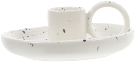 Cabilock Ceramic Incense Tray with Handle for Sticks and Cones