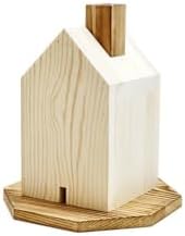 Premium Wooden House-Shaped Incense Holder for Meditation and Home Decor
