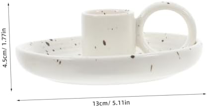 Garneck Ceramic Incense and Candle Holder with Handle