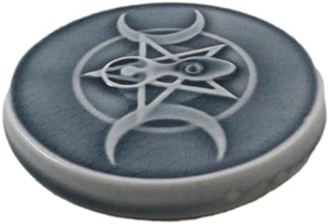 Ebros Gift Triple Moon Incense Burner Figurine