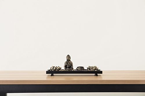 MyGift Desktop Zen Garden Kit with Buddha Statue and Incense Holder