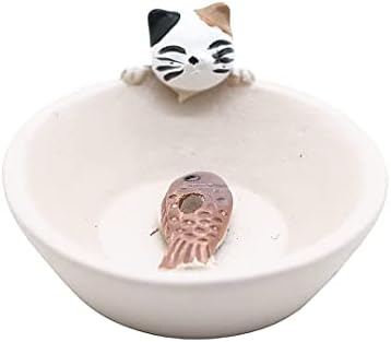 Newwe Mini Cat Incense Stick Holder Cute Animal Resin Burner