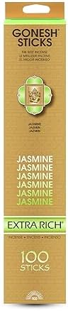 Gonesh Extra Rich Jasmine Scented Incense Sticks 100 Pack