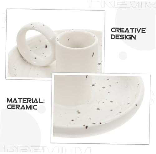 Cabilock Ceramic Incense Tray with Handle for Sticks and Cones