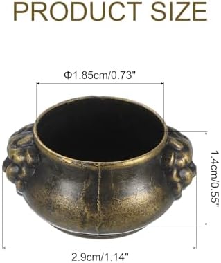 Uxcell 4pcs Brass Incense Holder for Home Office Yoga Meditation