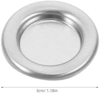 STOBAZA 50pcs Metal Incense Cone Tray for Bedroom Yoga Studio and Sauna Decor