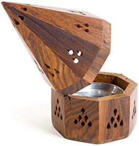 Incense Garden Wooden Incense Holder Burner - 5 Inch Temple Use