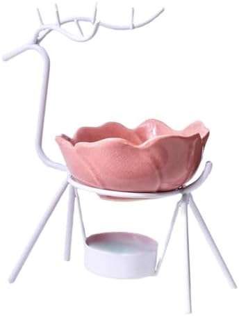 Essential Oil Aroma Burner Deer Statue with Ceramic Bowl