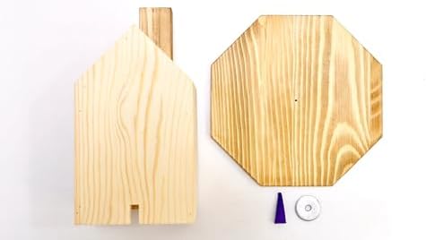 Premium Wooden House-Shaped Incense Holder for Meditation and Home Decor
