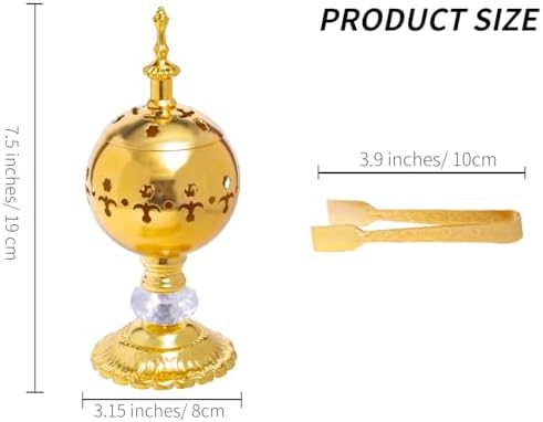 Frankincense Incense Burner with Tong for Cone and Charcoal