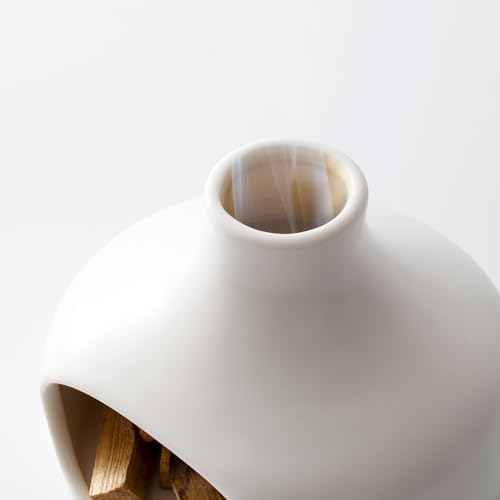 IVWOXO Palo Santo Holder Handmade Ceramic Burner for Meditation and Yoga