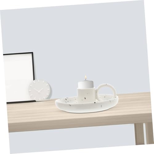 Cabilock Ceramic Incense Tray with Handle for Sticks and Cones