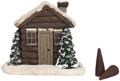Log Cabin Incense Burner with 2 Cones