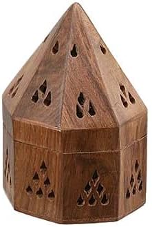IBLAY Wooden Incense Holder Cone 5 Inch