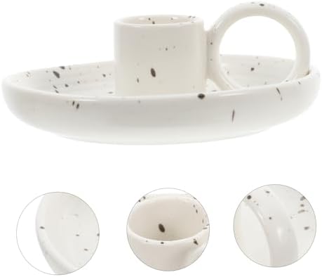 Garneck Ceramic Incense and Candle Holder with Handle