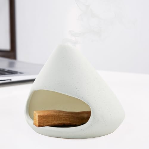 MrMrKura 3-in-1 Palo Santo Incense Burner Holder White