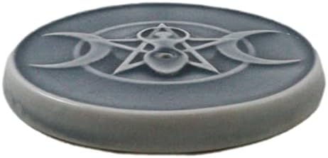 Ebros Gift Triple Moon Incense Burner Figurine