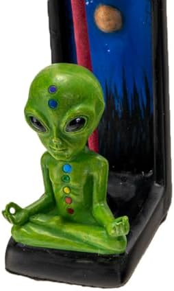Pacific Giftware Colorful Alien Incense Holder Galactic Explorer Decor