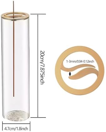 Gramstormax Incense Holder with Glass Ash Catcher
