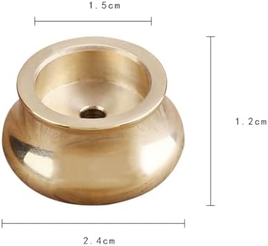 ZYAMY 6PCS Brass Incense Holders Mini Cone Burner