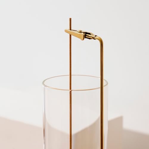 GARMOLY Incense Holder for Sticks - Anti-Ash Burner with Glass Catcher and 30 Sticks