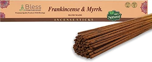 Bless Frankincense and Myrrh Natural Handmade Incense Sticks 25 Sticks