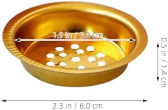 Amosfun 10pcs Small Incense Burner Screen - 23 Inch Metal Charcoal Screen for Home Fragrance