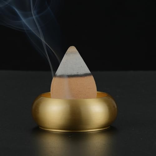 MrMrKura 12 Pcs Brass Incense Holder Set