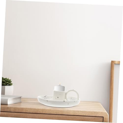 Cabilock Ceramic Incense Tray with Handle for Sticks and Cones