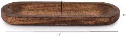 Kaizen Casa Incense Stick Holder Ash Catcher 11x4x1 Wood