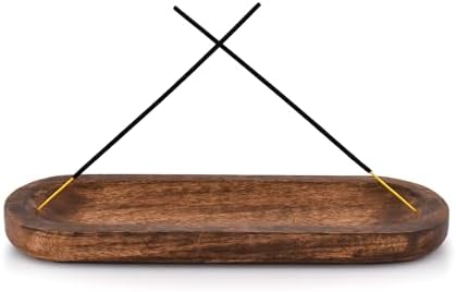 Kaizen Casa Incense Stick Holder Ash Catcher 11x4x1 Wood