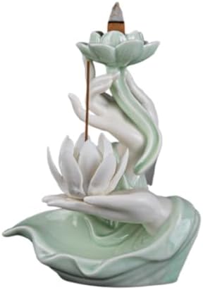 Ceramic Buddhas Hand Backflow Incense Burner