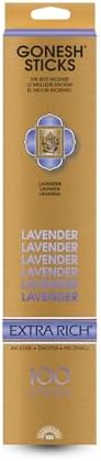 Gonesh Extra Rich Scented Incense Sticks 100 Pack Lavender