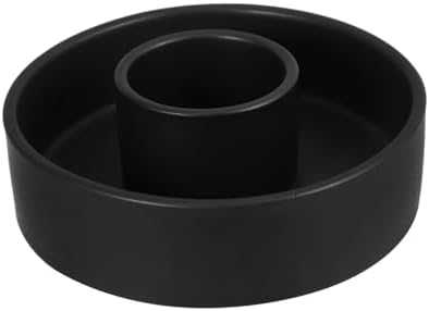 STOBAZA Incense Candlestick Holder Black Ceramic