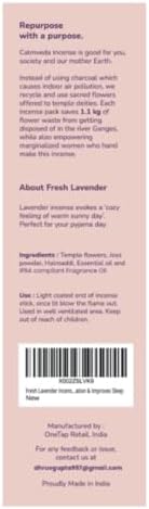 Calmveda Fresh Lavender Incense 80 Sticks Charcoal Free