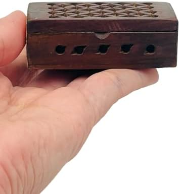 Golden Amber 10 Grams with Rosewood Box for Meditation and Purification