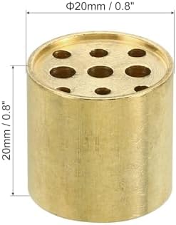 PATIKIL Brass Incense Holder 2 Pack with 9 Holes
