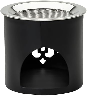 Frankincense Incense Burner with Tealight - Durable Black Iron 236 Inches Tall - Handcrafted Aromatic Censer