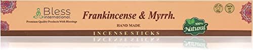 Bless Frankincense and Myrrh Natural Handmade Incense Sticks 25 Sticks
