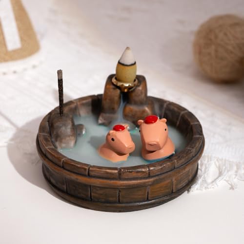 Capybara Backflow Incense Holder - Unique Design for Relaxation and Aromatherapy