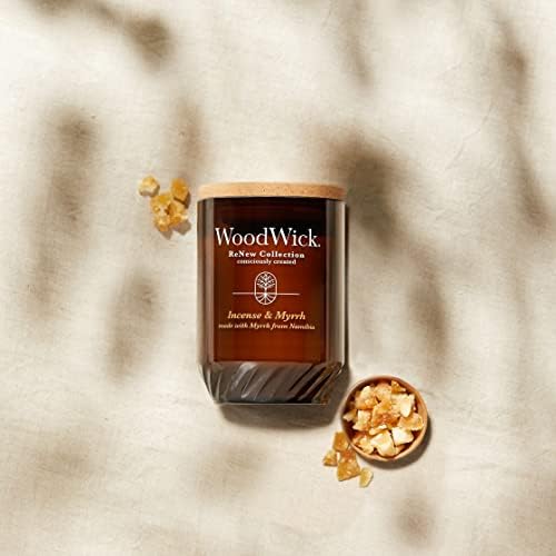 WoodWick Renew Large Candle Incense Myrrh 13oz Soy Wax Christmas Gift