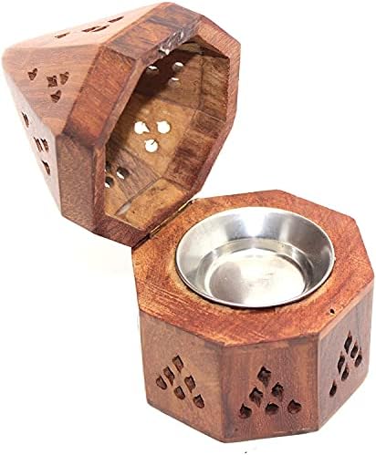 IBLAY Wooden Incense Holder Cone 5 Inch
