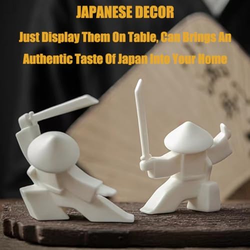 EAEDMY Samurai Figurine Decor Incense Holder