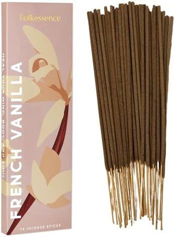 Folkulture Vanilla Incense Sticks Pack of 75
