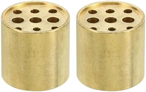 PATIKIL Brass Incense Holder 2 Pack with 9 Holes