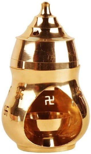 Brass Incense Burner with Gold Finish