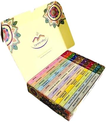 Aroma Valley Incense Sticks Variety Pack 12 Aromas 100 Sticks
