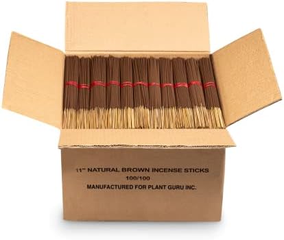 Plant Guru 1000 Natural Incense Sticks 11 Inch Bulk