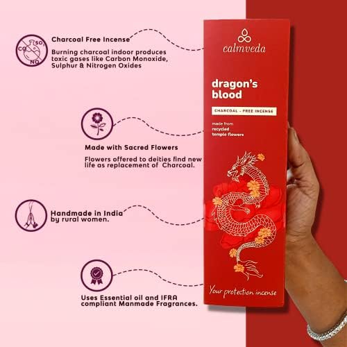 Calmveda Peru Dragons Blood Incense Sticks 80 Count
